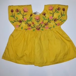 Toddler Girls Yellow Blouse